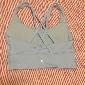 Lululemon longline energy bra blue